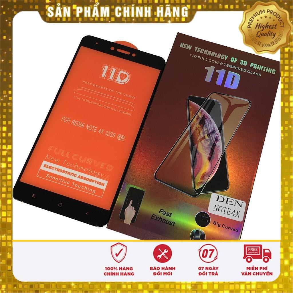 Kính cường lực Full màn hình 11D Xiaomi Redmi Note 4X Bo cong tuyệt đối