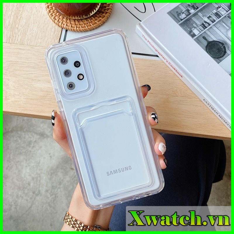 Ôp lưng dẻo chống va đập Samsung Galaxy A13 A33 A73 A23 A53 M62 F62 A03 Core kèm ngăn đựng thẻ, ốp ví, gài ảnh xinh xắn