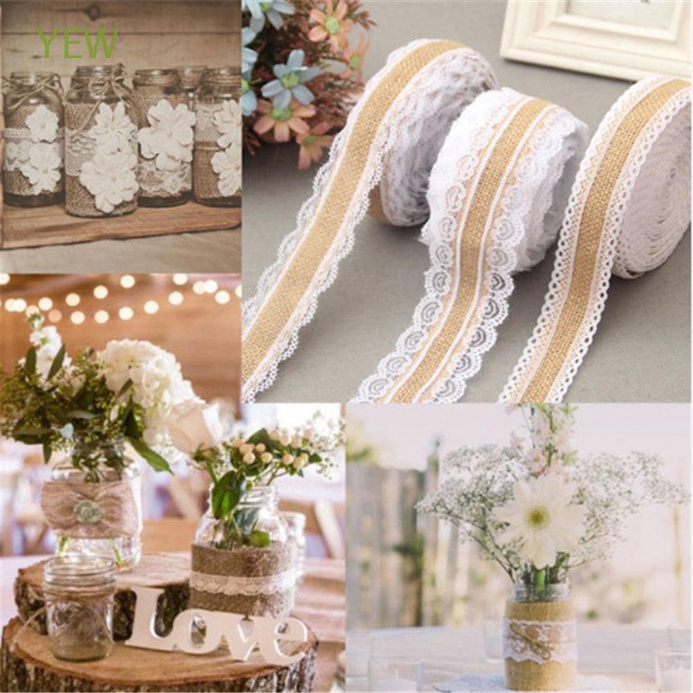 Cuộn dây ruy băng vải bố 2m nhiều màu