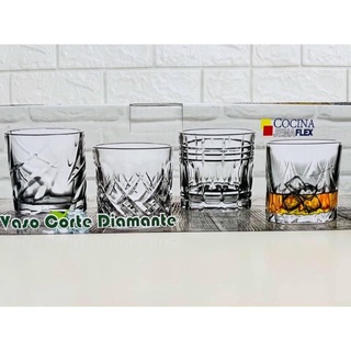 Bộ 4 ly thủy tinh Diamantee cao cấp 300ml