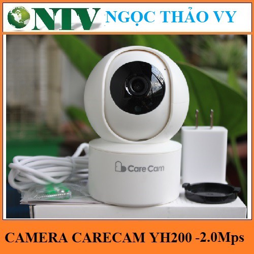 [Mã ELMS5 giảm 7% đơn 300K] Camera Ip Wifi CareCam YH200 Độ Phân Giải 2.0Mpx - Xoay Theo Chuyển Động - Phần mềm carecam