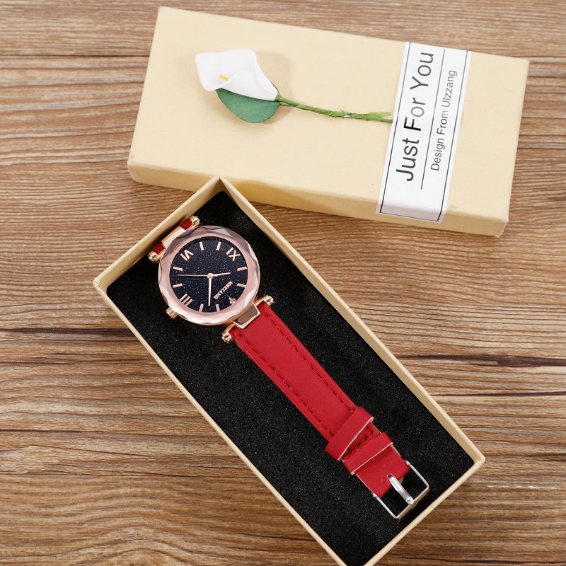 Đồng hồ thời trang nữ Mstianq dây da lộn tuyệt đẹp, mềm êm tay, mặt la mã độc đó ( Mã: MS08 ) | BigBuy360 - bigbuy360.vn