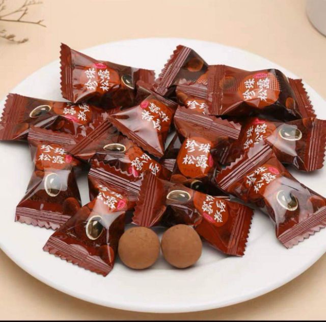Kẹo Trà sữa trân châu đường đen gói 120g món ăn vặt ngon