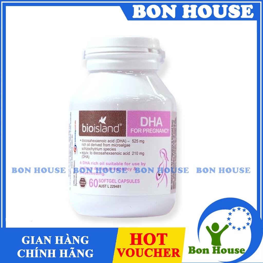 (CAM KẾT CHÍNH HÃNG) LỌ DHA CHO MẸ BẦU MẸ SAU SINH BIOISLAND