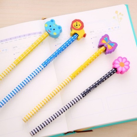 Bút Chì Kèm Tẩy Dễ thương Đáng Yêu - Bút Chì Gỗ Ngộ Nghĩnh Cho Bé  244