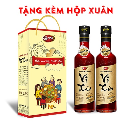 Nước Mắm Cao Cấp Vị Xưa BARONA 500ml (Tặng hộp xuân)