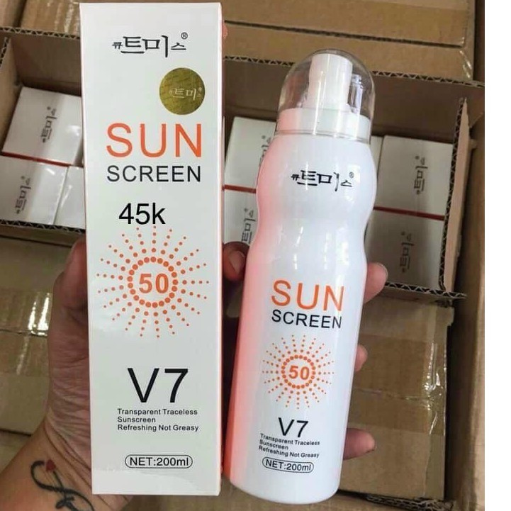Kem Chống Nắng Dạng Xịt V7