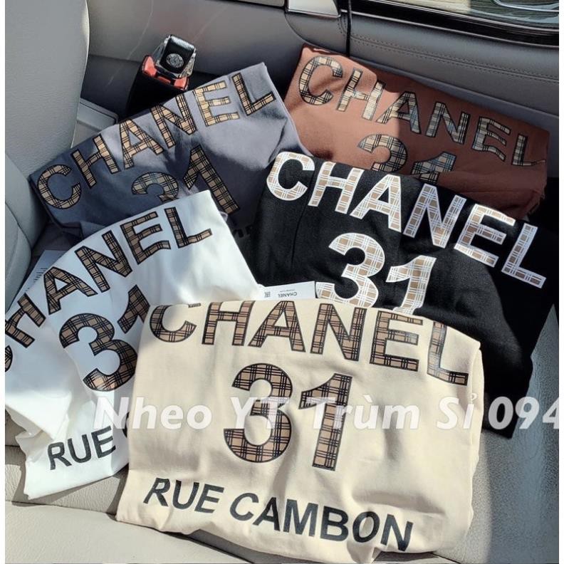 Áo phông nữ, áo phông rộng channel 31 - Hàng cao cấp, chất cotton mịn, mát ảnh thật freesize 1 | BigBuy360 - bigbuy360.vn