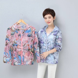 Áo khoác dài tay che nắng ngăn tia uv thời trang thanh lịch cho phụ nữ trung niên