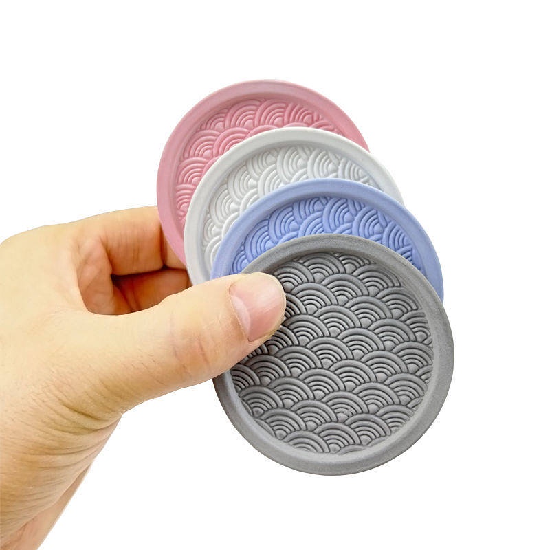 Car Water Cup Mat Car Non-Slip Mat Storage Pad Interior Simple Universal Decoration Storage Slots Diatomite Hydrophilic Pad Auto department store supplies