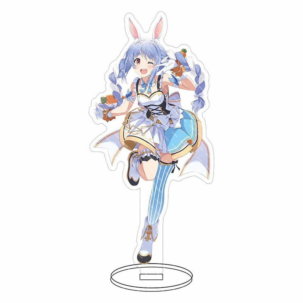PRESTON Cute Shirakami Fubuki Stand Cartoon Figure Model Plate Desktop Standing Card Desk Decor Anime Hololive 16cm Shirakami Fubuki Acrylic Hololive Acrylic Stand