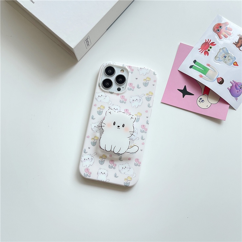 Ốp lưng iPhone chống sốc cho iphone 14 pro 13 pro max chống vỡ Khung TPU iphone 12 pro 11 xs max xr x / xs cat stand case in phone cute