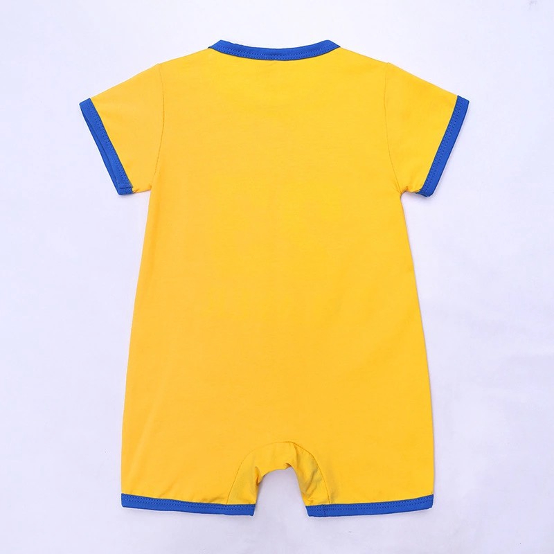 Áo liền quần cotton màu hồng và xanh lá thời trang dành cho bé sơ sinh