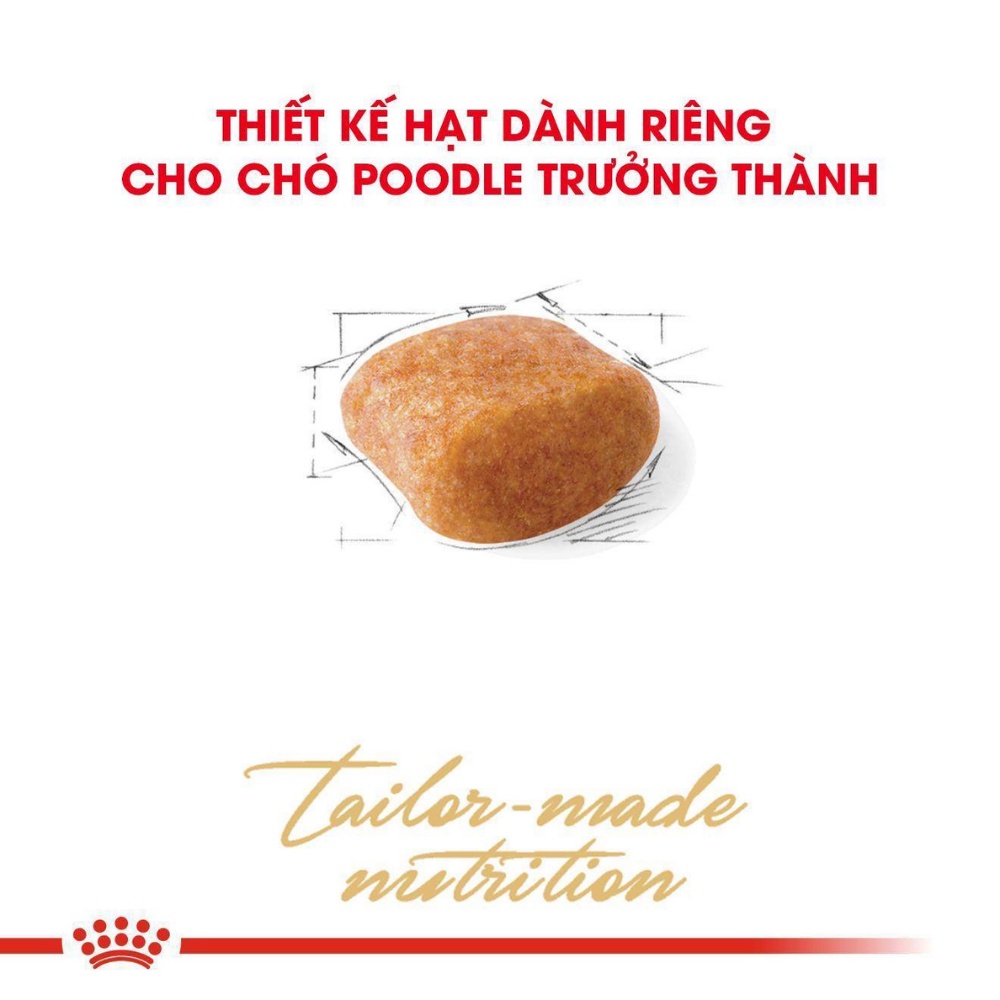 Thức ăn hạt Royal Canin Poodle Adult, túi 500g