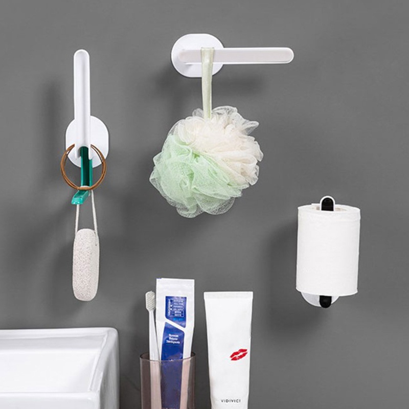 Móc Treo Khăn Tắm / Quần Áo Gắn Tường Tự Dính Có Thể Gập Lại Tiện Dụng