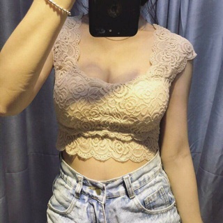 Áo Bra Ren Croptop