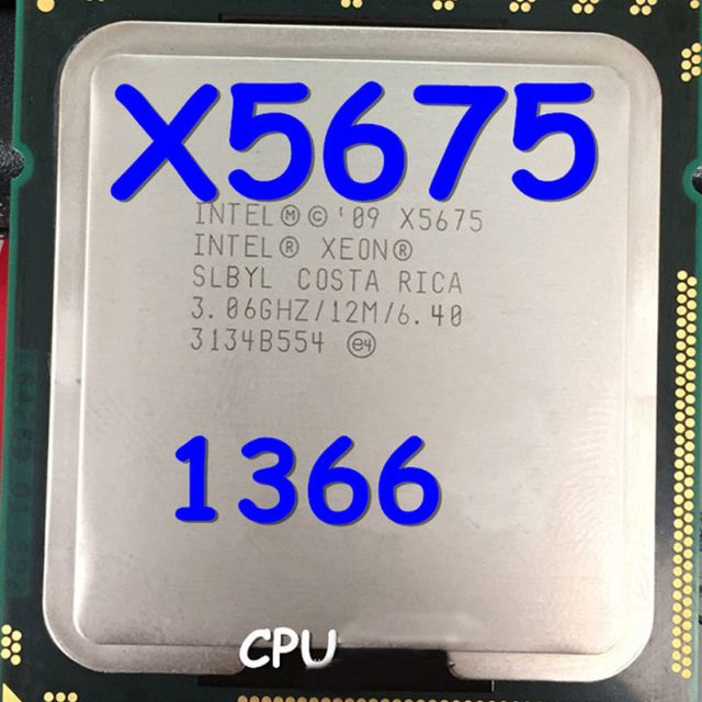 CPU Intel Xeon X5670, X5675 ,X5677,X5680 , 6 nhân 12 luồng siêu mạnh