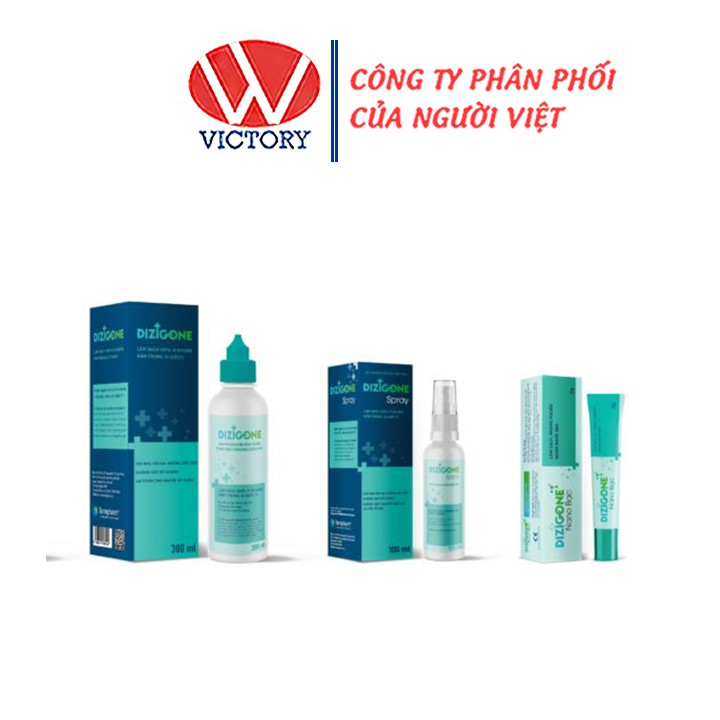 Bộ sản phẩm DIZIGONE kháng khuẩn – tái tạo da – ngăn ngừa sẹo - Victory Pharmacy