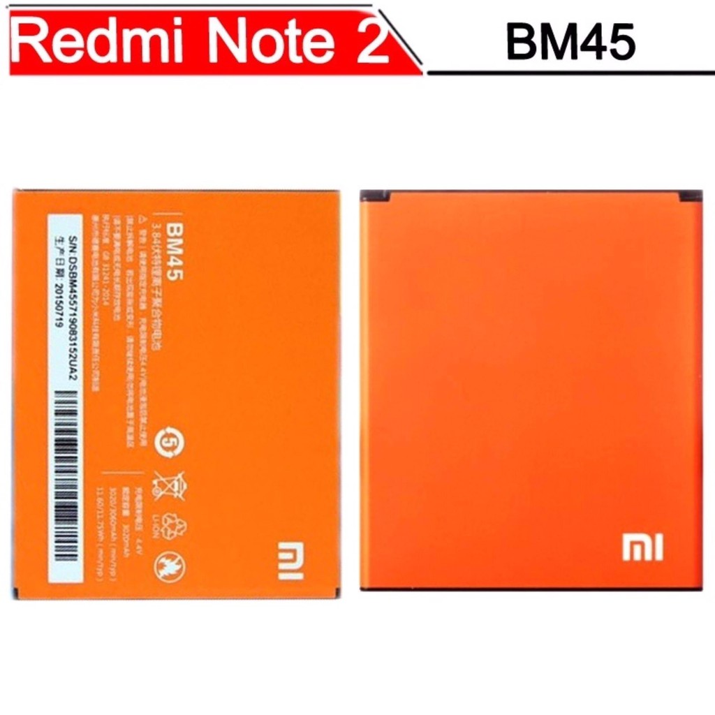 Pin Xiaomi Redmi Note 2 Mã BM45 3020MAH