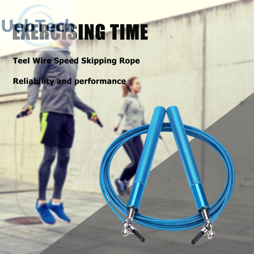 Dây nhảy có thể điều chỉnh 3m/10ft tay cầm bằng nhôm lõi thép để luyện tập thể dục