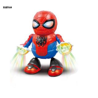 Đồ Chơi Robot Người Nhện Nhảy Múa Phát Sáng Cho Bé