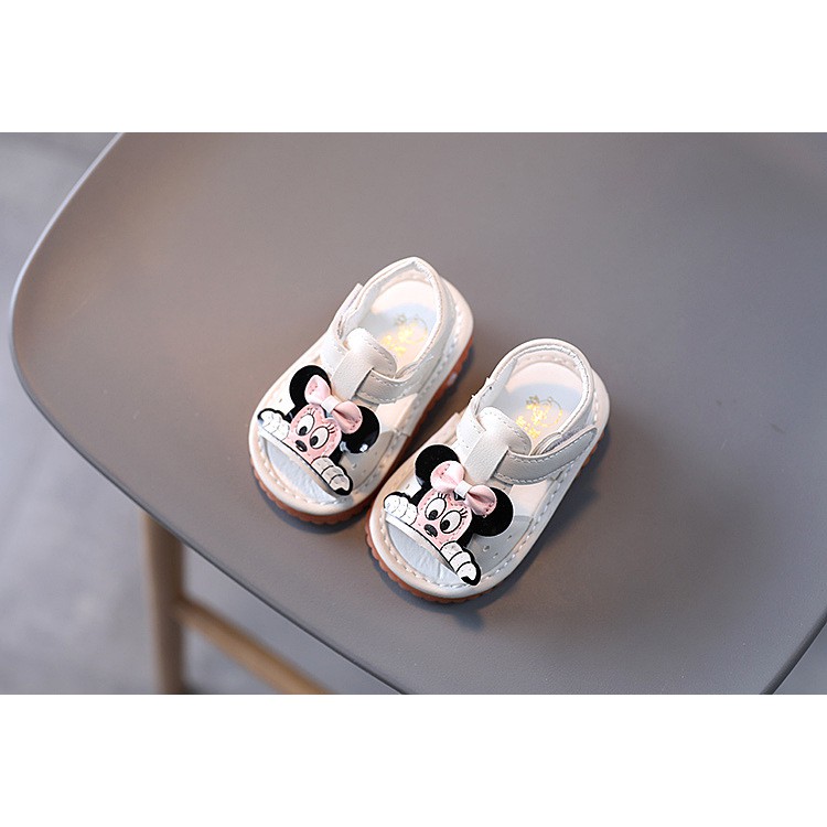 sandal tập đi bé gái size 16-20 mickey. hở mũi đáng yêu