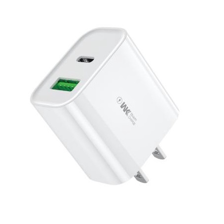 Cốc sạc WK-U53 2 cổng type-c + USB