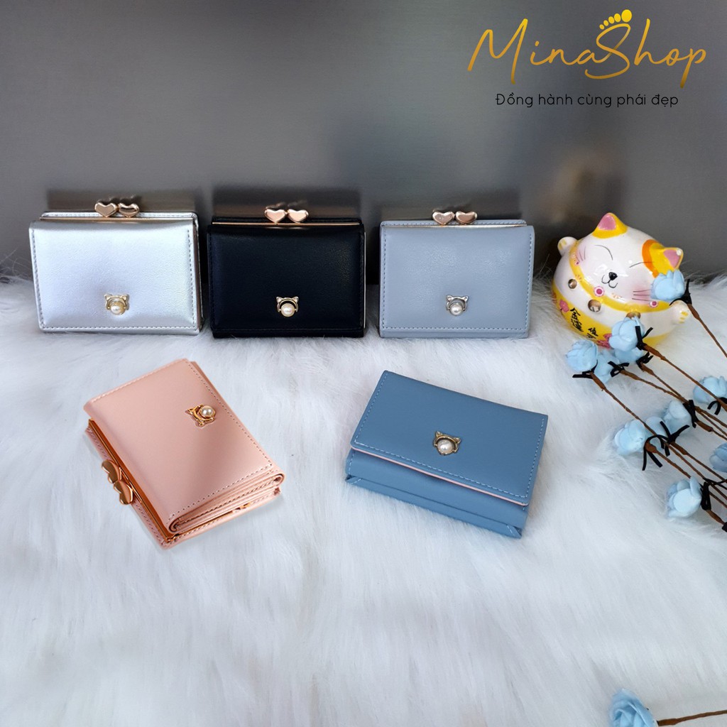 Ví nữ cao cấp [NHẬP TRAN1106 GIẢM 5k] sang trọng  dễ thương,nhỏ gọn bỏ túi thời trang da PU | BigBuy360 - bigbuy360.vn
