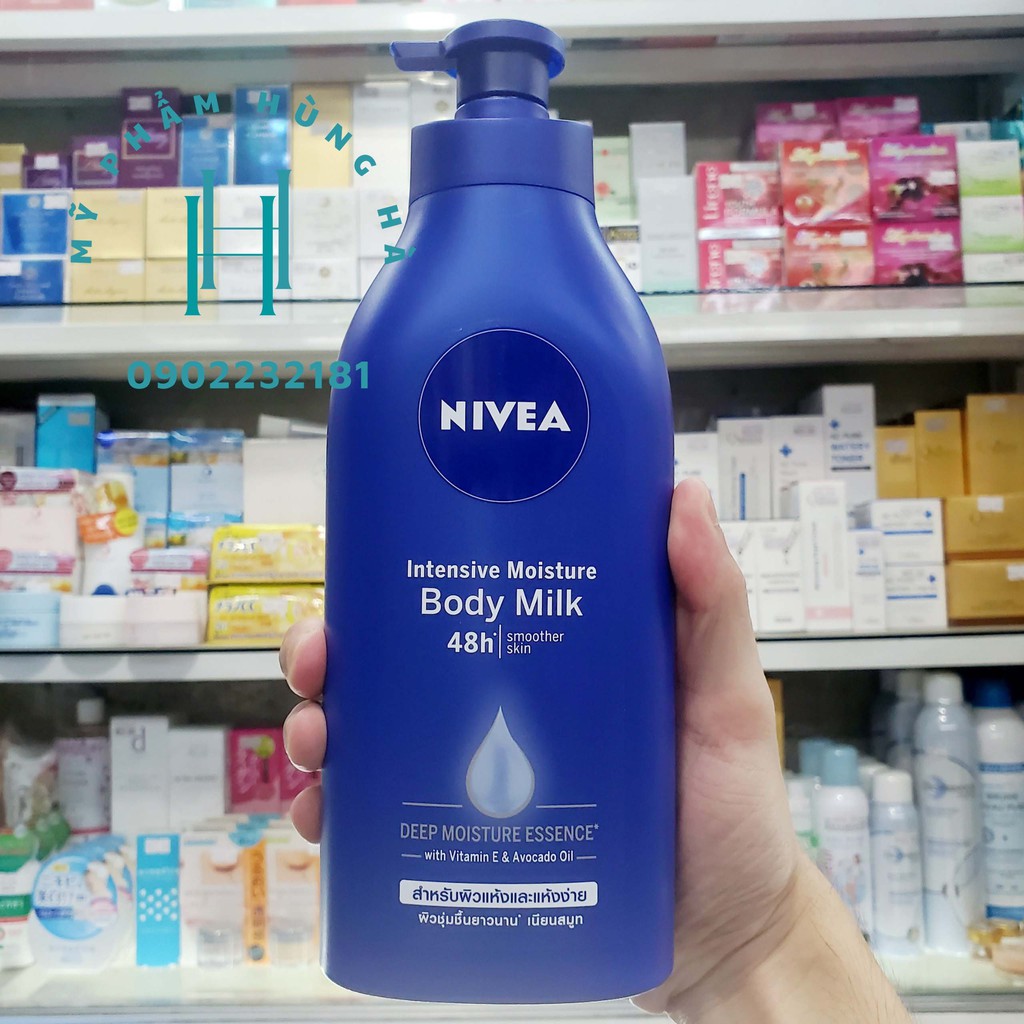 Dưỡng thể Nivea, sữa dưỡng thể Nivea Intense Moisture Body Milk, dưỡng ẩm chuyên sâu 600ml