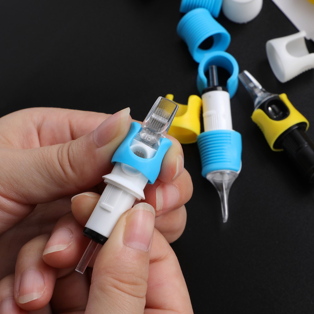 Bộ 60 Miếng Bọc Kim Xăm Hình Bằng Silicone Tiện Dụng