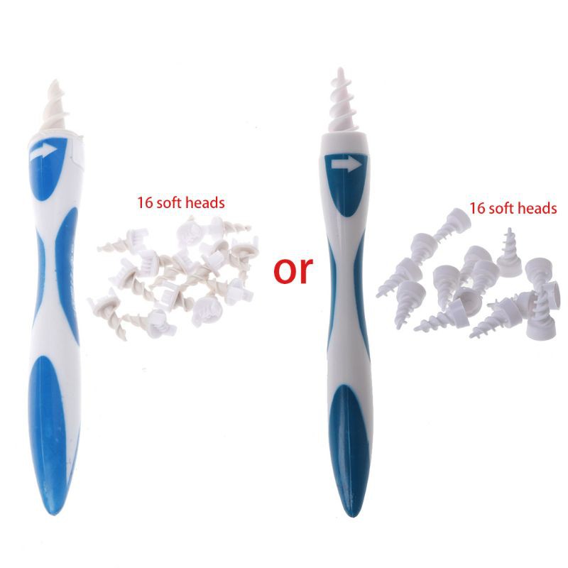 [Hàng mới về] Dụng cụ lấy ráy tai kèm 16 đầu thay thế tiện dụng