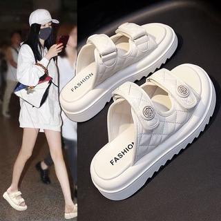 ❤dép bánh mì đế cao dép xỏ ngón đế dày thời trang đi biển mùa hè cho nữ