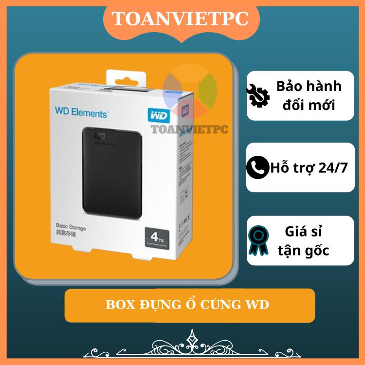 Box gắn HDD WESTERN Chuẩn Sata 2.5 - Usb 3.0 đen nhám