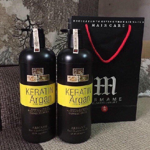 Bộ gội xả Keratin Argan