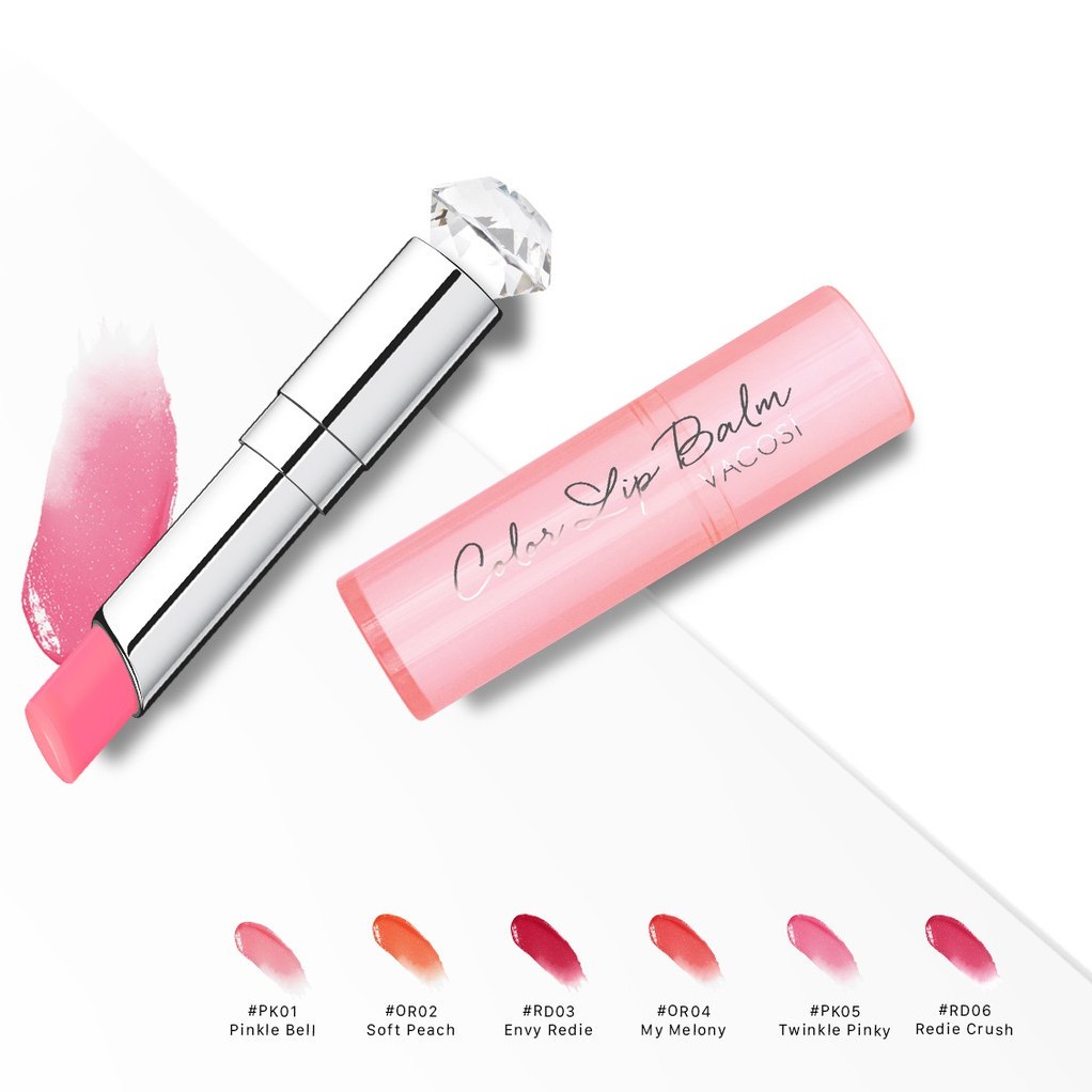 Son dưỡng‎ môi căng mọng mềm mịn Lipbalm Vacosi có‎ màu