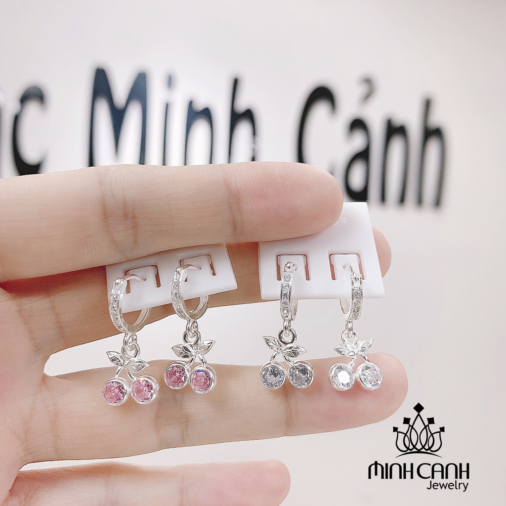 Bông Tai Bạc Hình Quả Cherry - Minh Canh Jewelry
