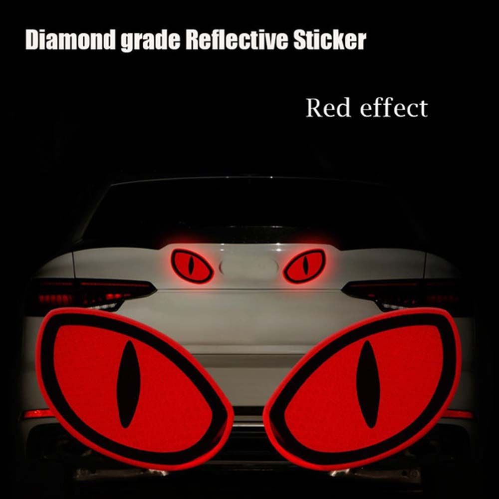 Miếng dán phản quang trang trí xe hơi hình mắt mèo độc đáo VANES1