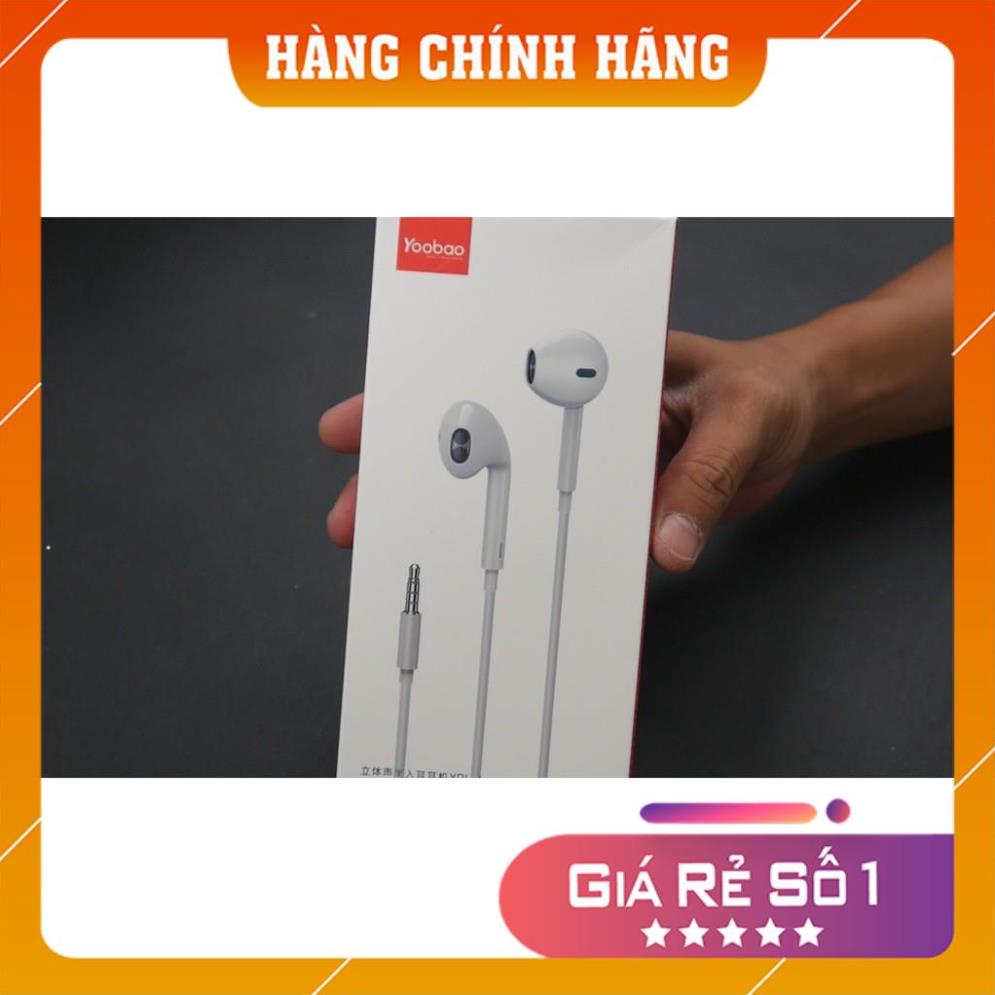 Tai nghe Chính hãng YOOBAO YBL - 4. Chân 3.5mm dùng cho cả Iphone,Samsung