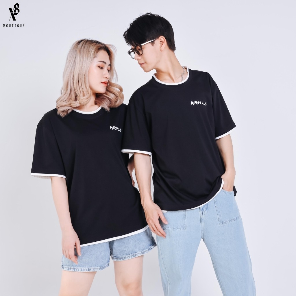 Áo Thun Unisex Tay Lỡ X8 3979 Áo Phông Nam Nữ Form Rộng Cotton Thấm Hút Mồ Hôi Tặng Vòng Chỉ Đỏ May Mắn