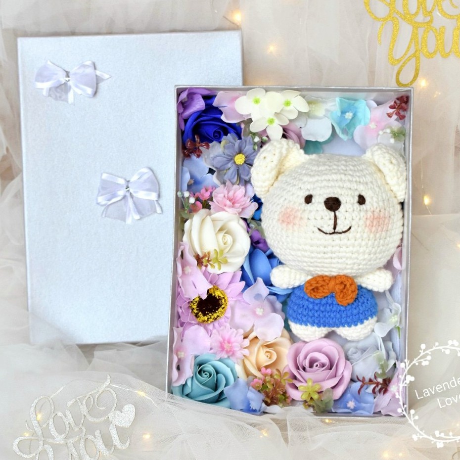 HỘP QUÀ TẶNG HOA HỒNG SÁP, HOA VẢI, GẤU LEN. HỘP QUÀ TẶNG 8/3, VALENTINE 14/2, TẶNG BẠN GÁI, SINH NHẬT, 20/10, NGƯỜI YÊU | BigBuy360 - bigbuy360.vn