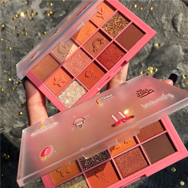 Bảng Phấn Mắt Nhũ Lì 12 Ô Sweet Mint Beautiful Bling P416 | BigBuy360 - bigbuy360.vn