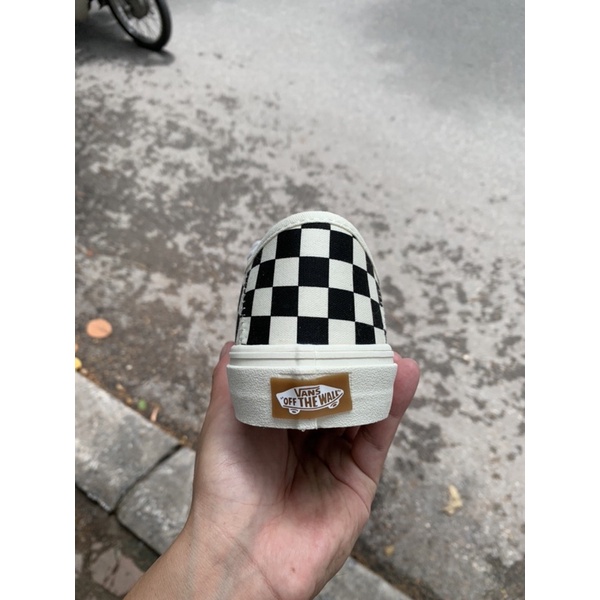 Giày thể thao Van caro dây buộc cao cấp