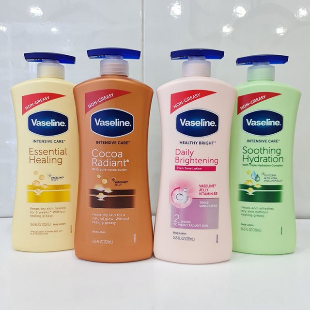 Sữa Dưỡng Thể Vaseline 50X Mẫu Mới 725ML  HỒNG / VÀNG / XANH /TRẮNG