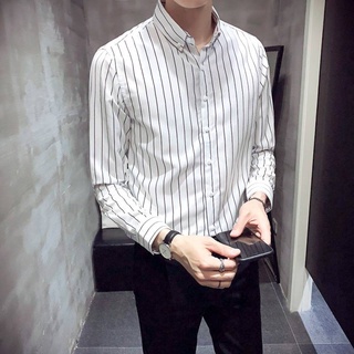 Áo Sơ Mi Kẻ Sọc Nam Vải Lụa Cao Cấp