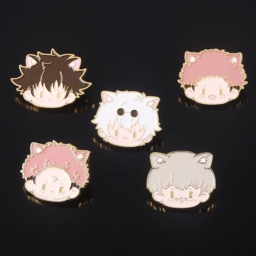 Huy Hiệu Cài Áo Hình Anime Jujutsu Kaisen Bằng Kim Loại Tráng Men