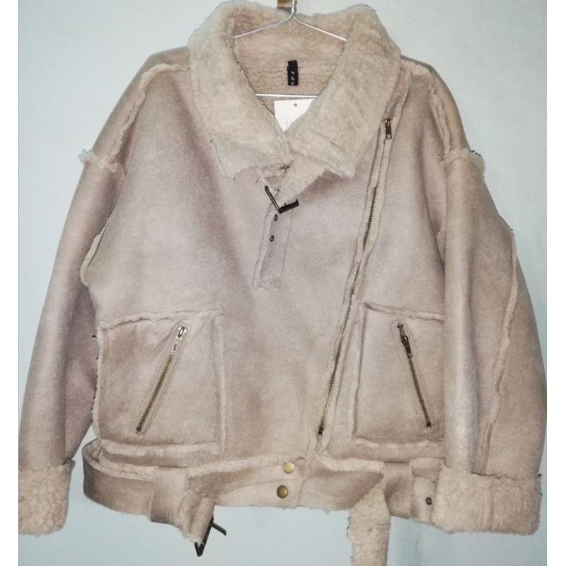 [sale sốc] Áo da lộn lót lông cừu sang chảnh | BigBuy360 - bigbuy360.vn