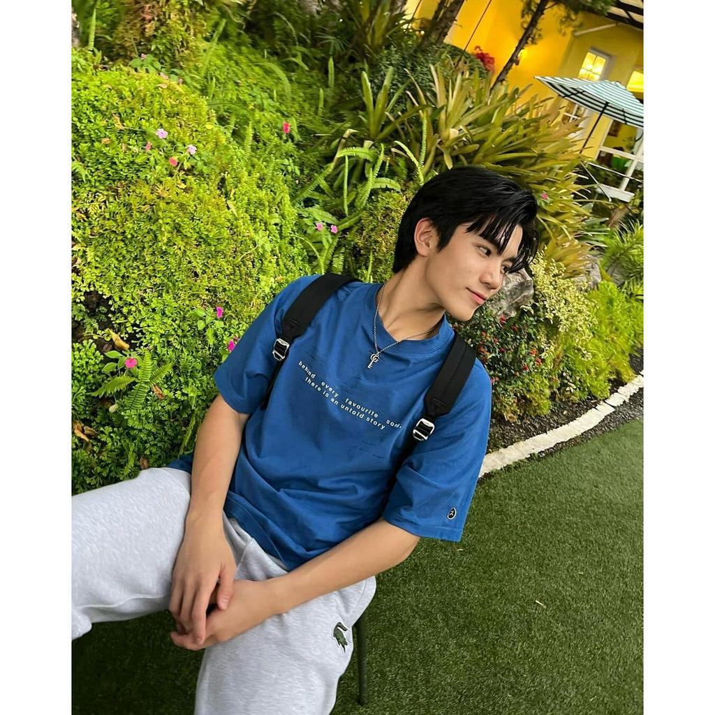 Áo thun SADBOIZ Muzik 'untold story' Black Cobalt Blue