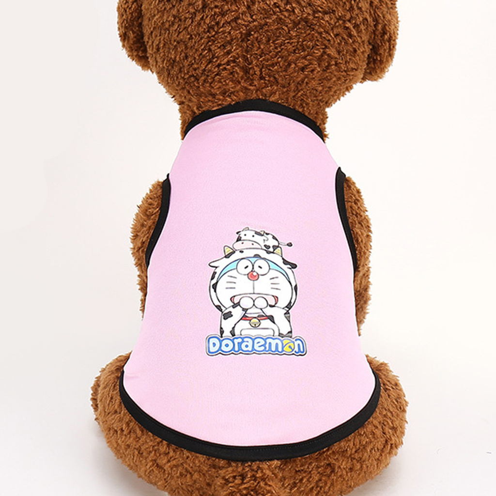 Áo Cổ Tròn In Họa Tiết Hoạt Hình Cho Thú Cưng