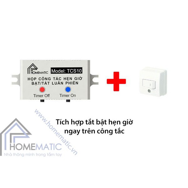 Hộp công tắc hẹn giờ bật tắt luân phiên Homematic TCS10 CHẤT LƯỢNG CAO