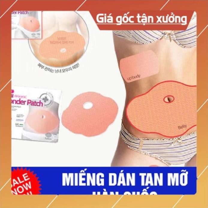 [XẢ KHO+FREE SHIP]  Miếng dán tan mỡ Hàn Quốc hộp 5 miếng Wonder Patch